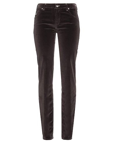 JACOB COHЁN Casual trouser Dark brown 97% Cotton, 3% Elastane