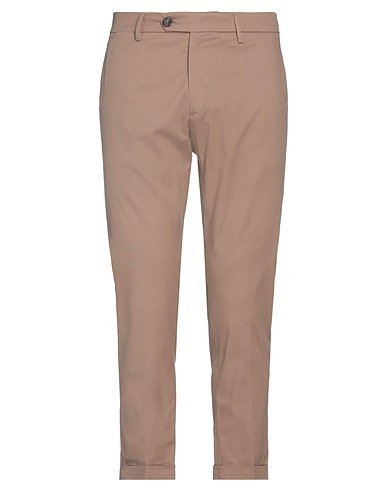 EXTE Casual trouser Light brown 97% Cotton, 3% Elastane