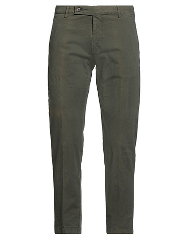 BERWICH Casual trouser Military green 96% Cotton, 4% Elastane