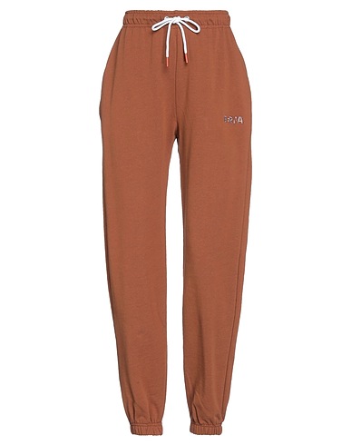 BERNA Casual trouser Brown 100% Cotton