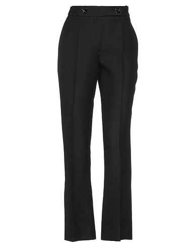 VALENTINO GARAVANI Casual trouser Black 65% Virgin Wool, 35% Silk