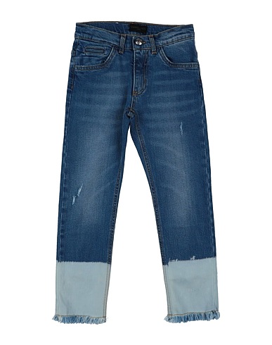 FRANKIE MORELLO Denim trousers Blue 98% Cotton, 2% Elastane