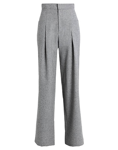 NINEMINUTES Casual trouser Grey 55% Wool, 35% Polyester, 5% Other Fibres, 5% Acrylic