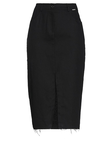 EXTE Midi skirt Black 100% Cotton