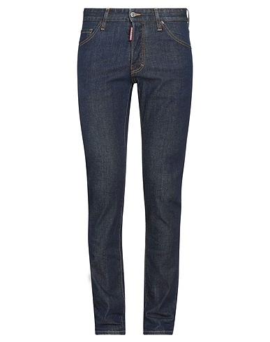 DSQUARED2 Pantaloni jeans Blu 98% Cotone, 2% Elastan, Pelle di bovino