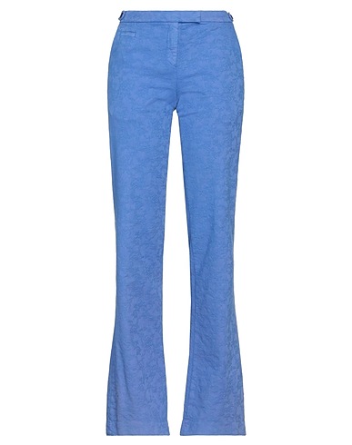 TRUE TRADITION Casual pants Pastel blue 97% Cotton, 3% Elastane