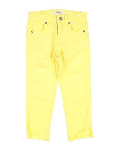 VICOLO Pantalone Giallo 97% Cotone, 3% Elastan
