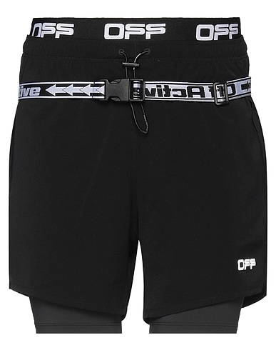 OFF-WHITE™ Shorts & Bermuda Black 80% Polyester, 20% Elastane