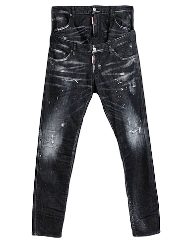 DSQUARED2 Denim trousers Black 92% Cotton, 8% Elastane