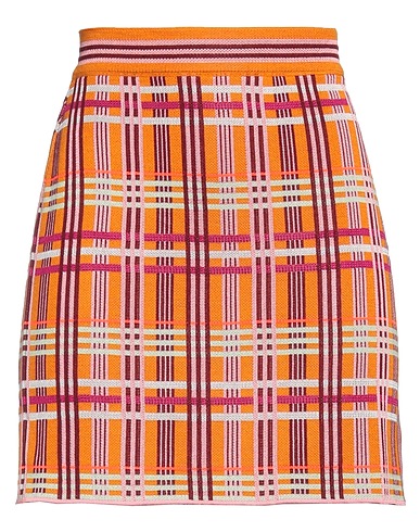M MISSONI Mini skirt Orange 66% Rayon, 12% Acrylic, 12% Wool, 6% Cotton, 4% Synthetic fibers