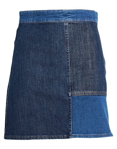 SEE BY CHLOÉ Denim skirt Blue 98% Cotton, 2% Elastane