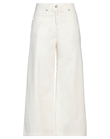 EXTE Denim pants White 98% Cotton, 2% Elastane