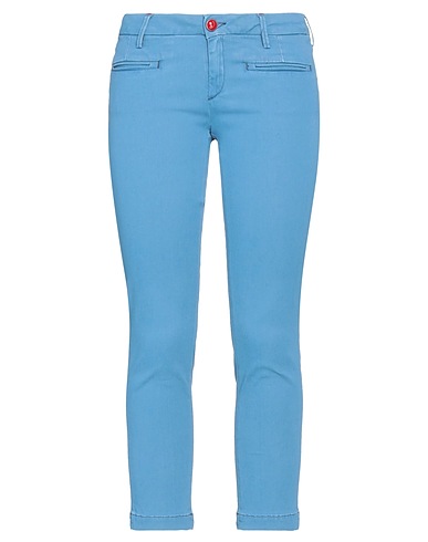 JACOB COHЁN Casual trouser Azure 93% Cotton, 4% Polyester, 3% Elastane