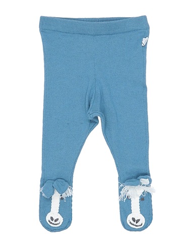 STELLA McCARTNEY KIDS Leggings Pastel blue 95% Cotton, 5% Wool