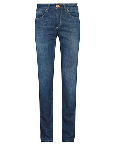 BARBA Napoli Denim trousers Blue 92% Cotton, 6% Elastomultiester, 2% Elastane
