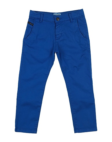 BIKKEMBERGS Casual trouser Blue 95% Cotton, 5% Elastane