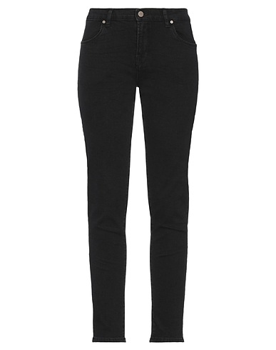BRIAN DALES Denim pants Black 98% Cotton, 2% Elastane