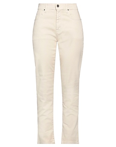 JACOB COHЁN Denim pants Beige 93% Cotton, 5% Elastomultiester, 2% Elastane, Polyester