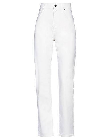 JACOB COHЁN Denim pants White 93% Cotton, 5% Elastomultiester, 2% Elastane, Polyester
