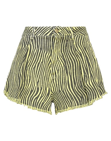 DIMORA Shorts jeans Giallo 99% Cotone, 1% Elastan