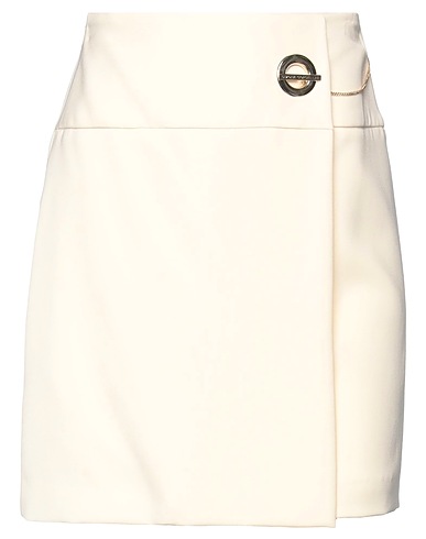 SIMONA CORSELLINI Mini skirt Ivory 94% Polyester, 6% Elastane