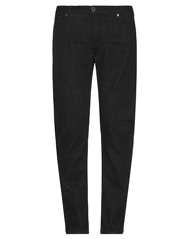 EMPORIO ARMANI Denim trousers Black 72% Cotton, 19% Polyester, 8% Wool, 1% Elastane