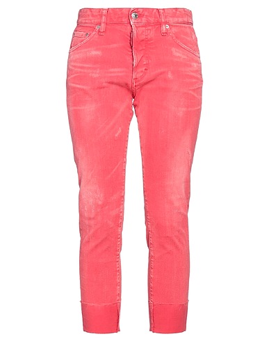 DSQUARED2 Casual trouser Red 98% Cotton, 2% Elastane