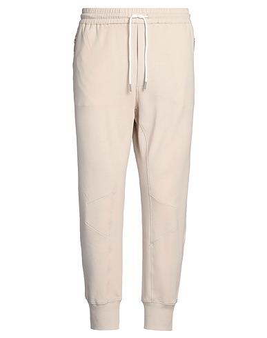 PAOLO PECORA Casual pants Ivory 95% Cotton, 5% Elastane