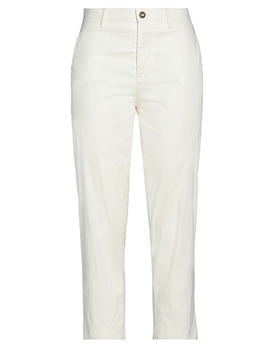 BERWICH Casual trouser Ivory 75% Cotton, 20% Polyamide, 5% Elastane