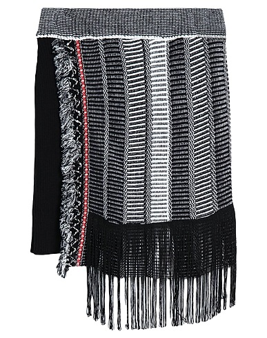 SIMONA CORSELLINI Mini skirt Black 50% Cotton, 50% Acrylic