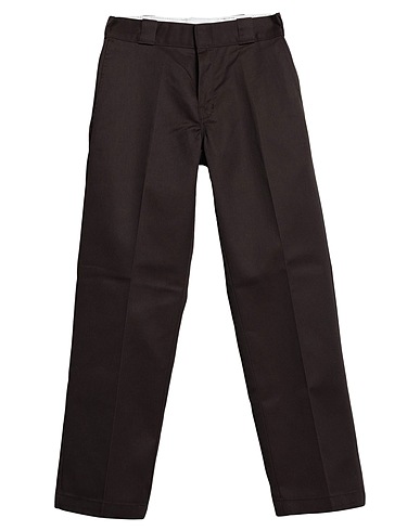 DICKIES Casual trouser Dark brown 65% Polyester, 35% Cotton