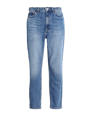 TOPSHOP Denim trousers Blue 100% Cotton