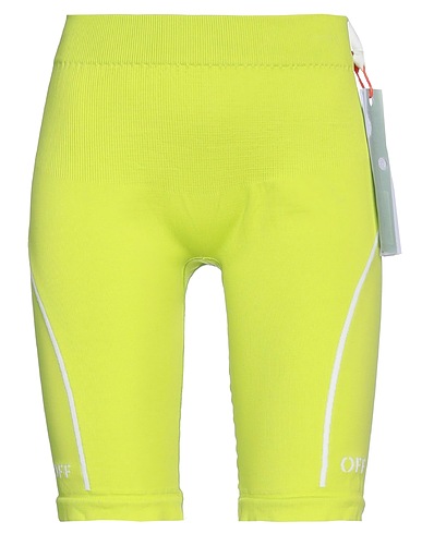 OFF-WHITE™ Shorts & Bermuda Lime green 95% Polyamide, 5% Elastane