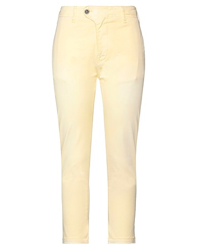 CYCLE Casual trouser Yellow 97% Cotton, 3% Elastane