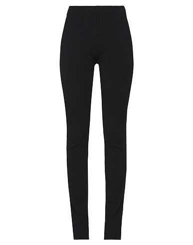 LANEUS Pantalone Nero 90% Viscosa, 6% Poliestere, 2% Elastan, 2% Altre Fibre