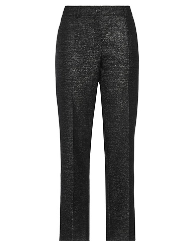 CLAUS TYLER Casual trouser Black 99% Virgin Wool, 1% Metallic fiber