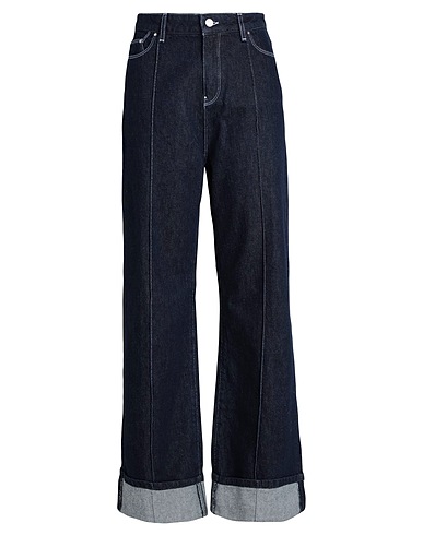 KARL LAGERFELD Jeans WIDE LEG DENIM W/PIN-TUCK
 Blau 100% Baumwolle
