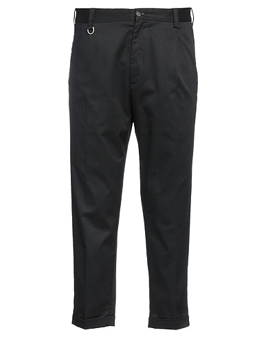 PAOLO PECORA Casual pants Black 97% Cotton, 3% Elastane
