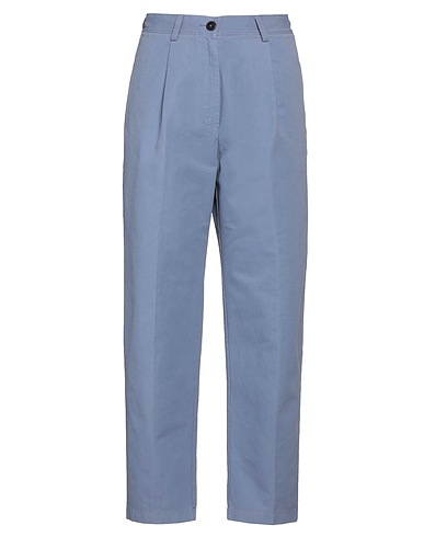 FORTE_FORTE Casual pants Slate blue 100% Cotton