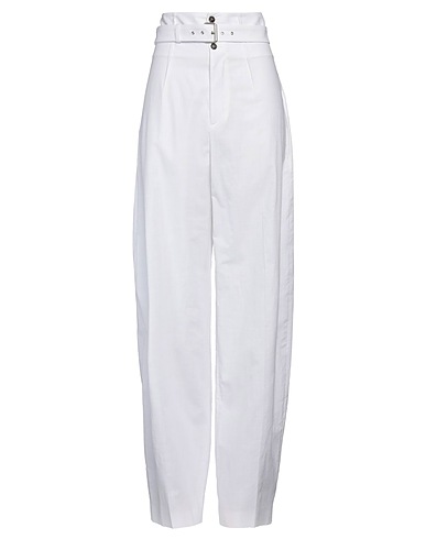 PHILOSOPHY di LORENZO SERAFINI Casual pants White 100% Cotton