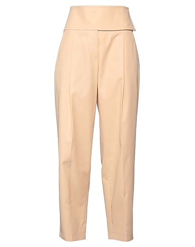 JIL SANDER パンツ ベージュ コットン 100%