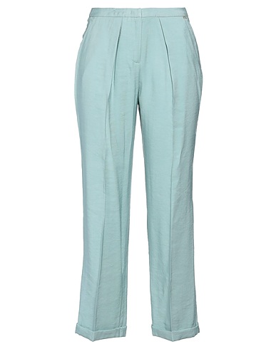 NENETTE Casual trouser Sky blue 90% Rayon, 10% Polyester