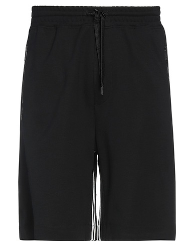 NEIL BARRETT Shorts & Bermuda Black 84% Viscose, 11% Polyester, 5% Elastane