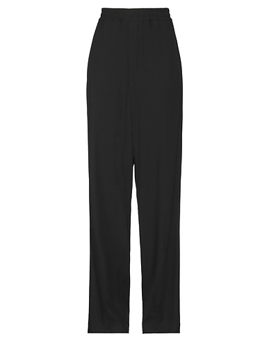 ANN DEMEULEMEESTER Casual trouser Black 82% Viscose, 18% Virgin Wool