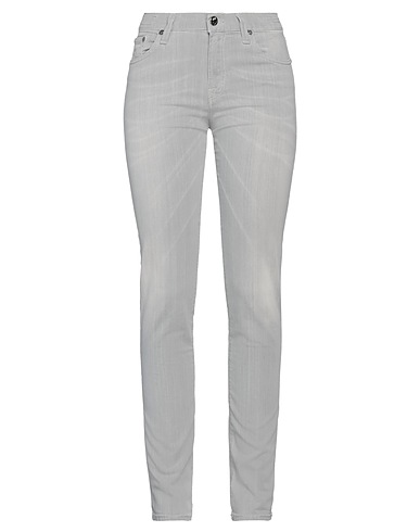 JACOB COHЁN Denim trousers Grey 97% Cotton, 3% Elastane