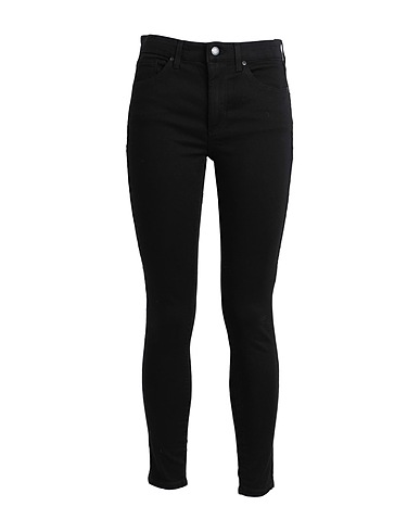 TOPSHOP Denim trousers Black 90% Cotton, 8% Polyester, 2% Elastane