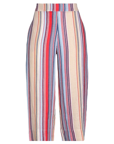 ALPHA STUDIO Casual trouser Blue 100% Linen