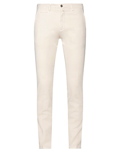 BRIGLIA 1949 Casual trouser Ivory 97% Cotton, 3% Elastane