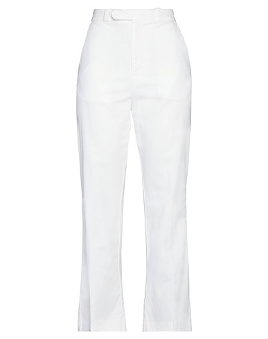 HAIKURE Casual trouser White 97% Cotton, 3% Elastane