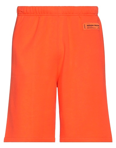 HERON PRESTON Shorts & Bermuda Orange 100% Cotton, Polyester